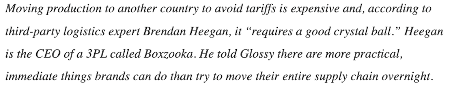 Boxzooka CEO Brendan Heegan advice on supply chain management tips
