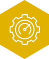 Excellence core value icon, hover state