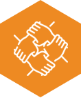 Teamwork core value icon