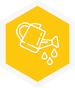 Plant care and green office benefit icon, hover state