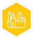Wellness and self-care benefit icon, hover state