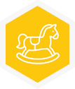 Family and parental leave benefit icon, hover state