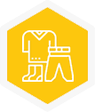 Casual dress code benefit icon, hover state