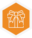 Custom packaging and gift wrap icon