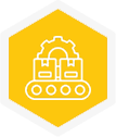 Automated warehouse icon, hover state