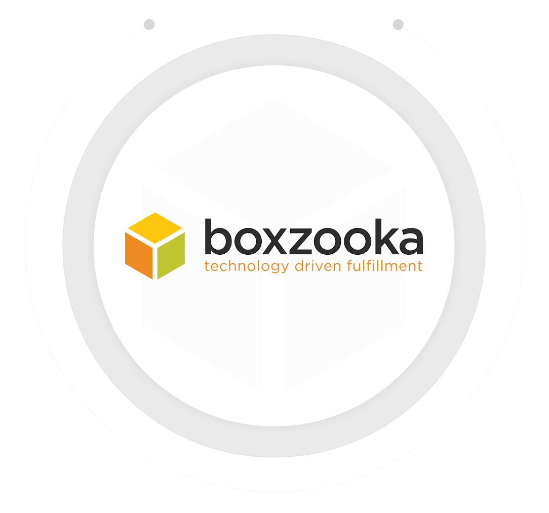Boxzooka logo with the tagline technology driven fulfillment