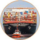 Container ship representing Boxzooka shipping five million orders