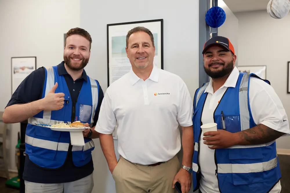 Boxzooka team volunteering at a community giving back event