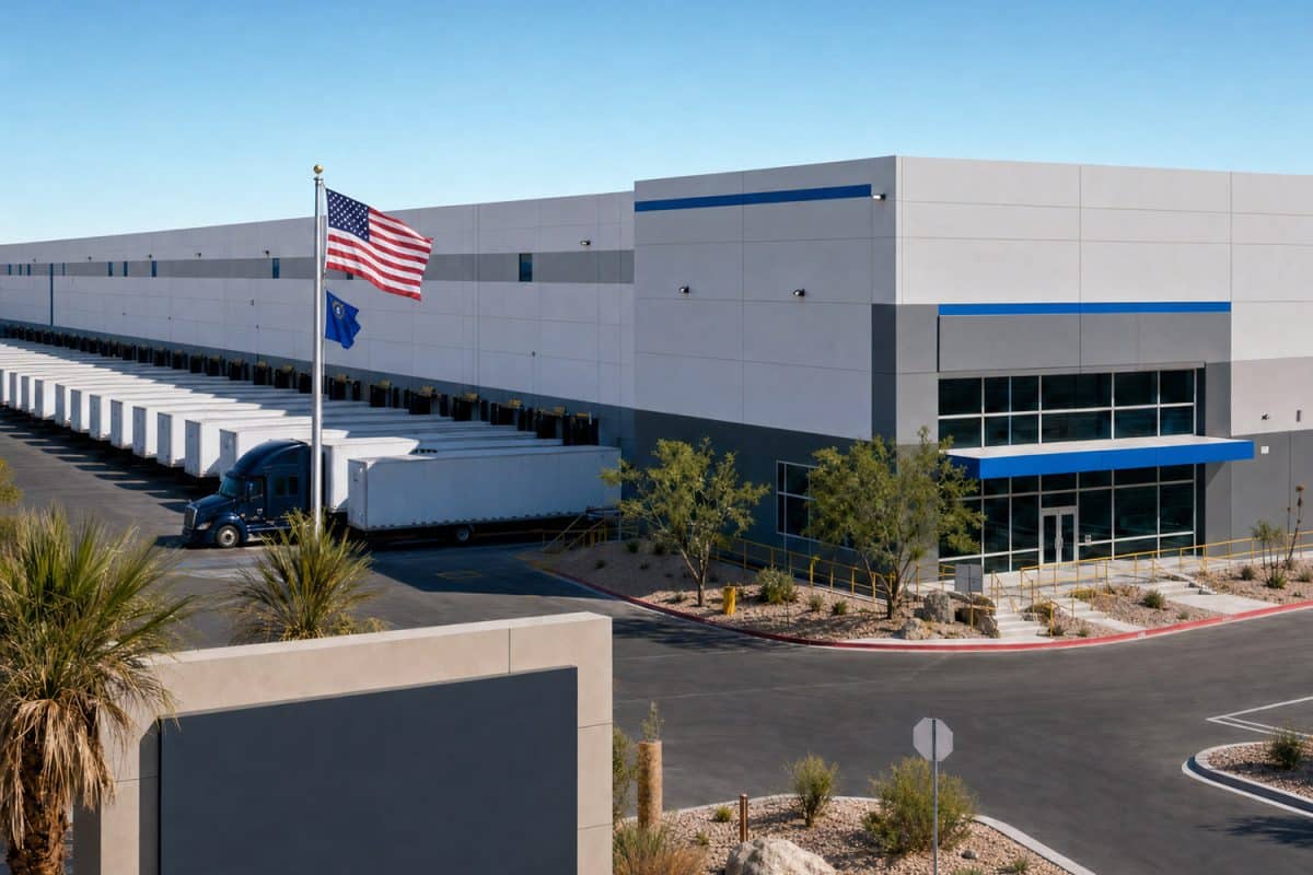 exterior of a fulfillment warehouse
