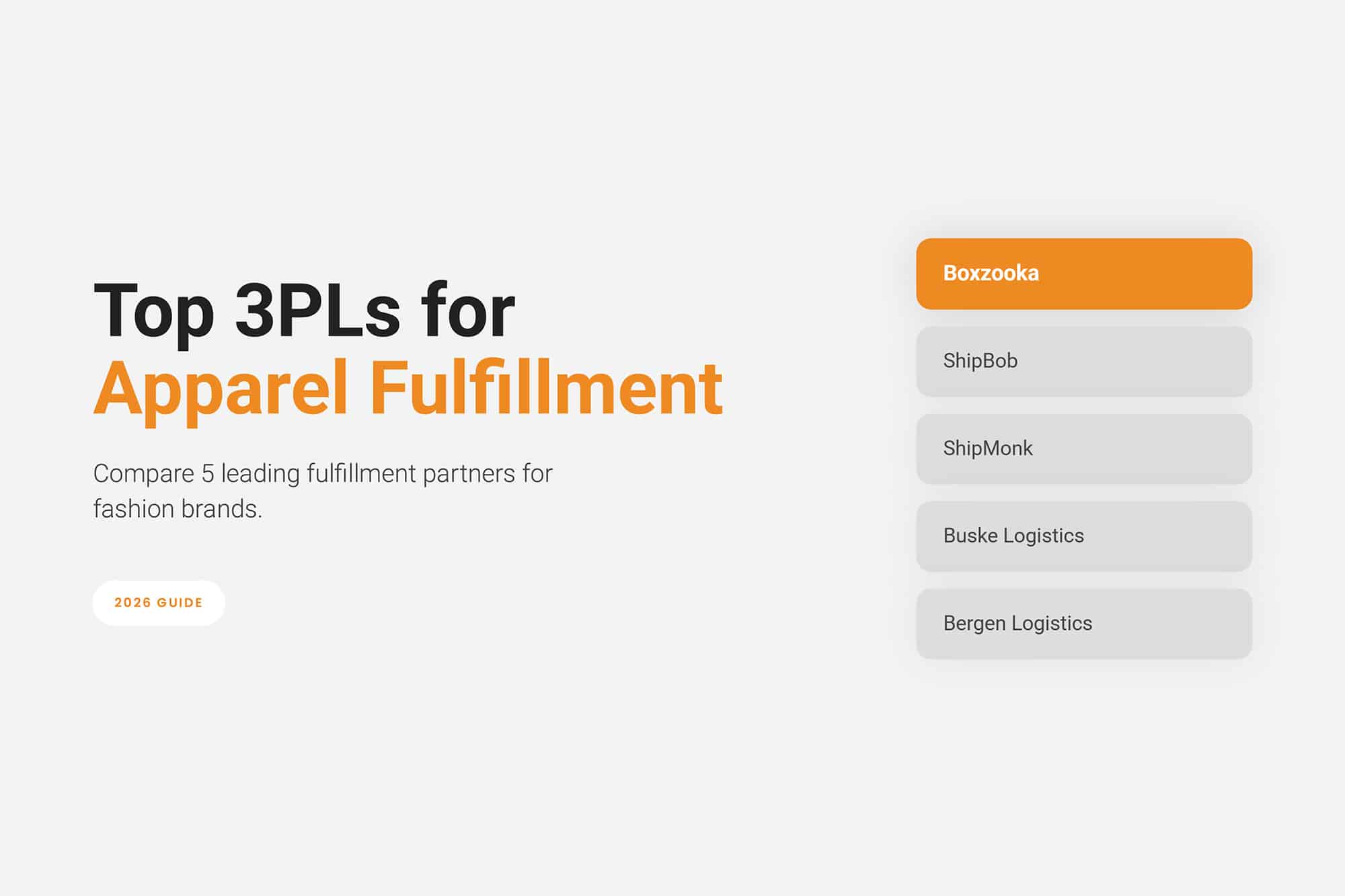 list of top 3pls for apparel fulfillment in 2026