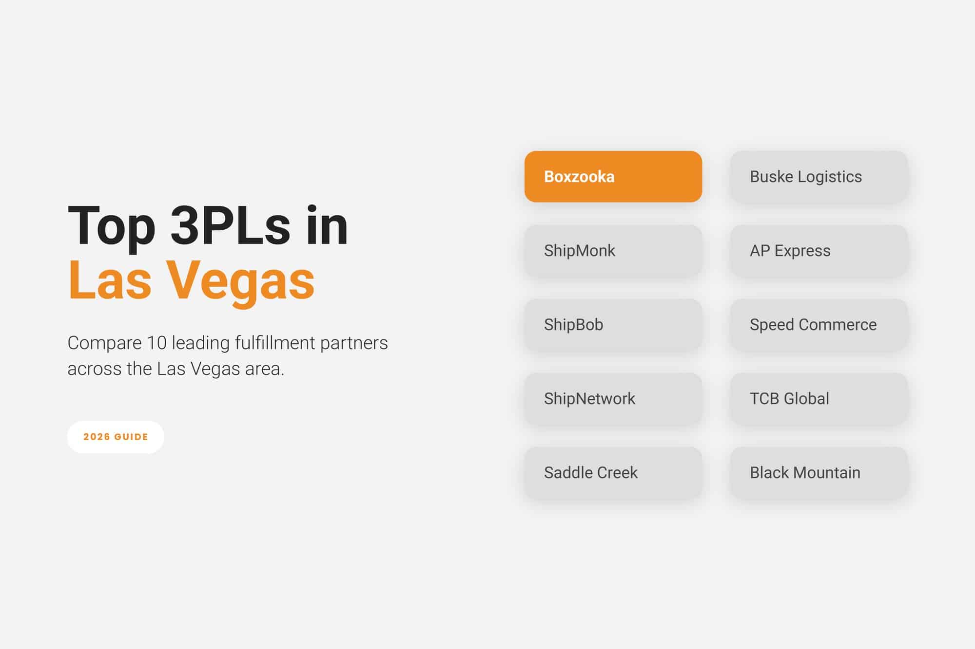 a guide to the top 3pls in Las Vegas including Boxzooka